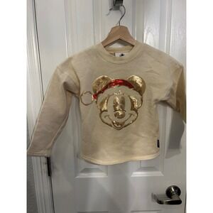 Disney Spirit Jersey Kids Mickey Mouse Santa‎ Sequin Walt Disney World k7037
